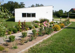 ADROME Caritativer Suchthilfeverein e.V. - WOHNHEIM Sonnenweg - Gartenbereich - Blumenbeet, Blumen, Blüten