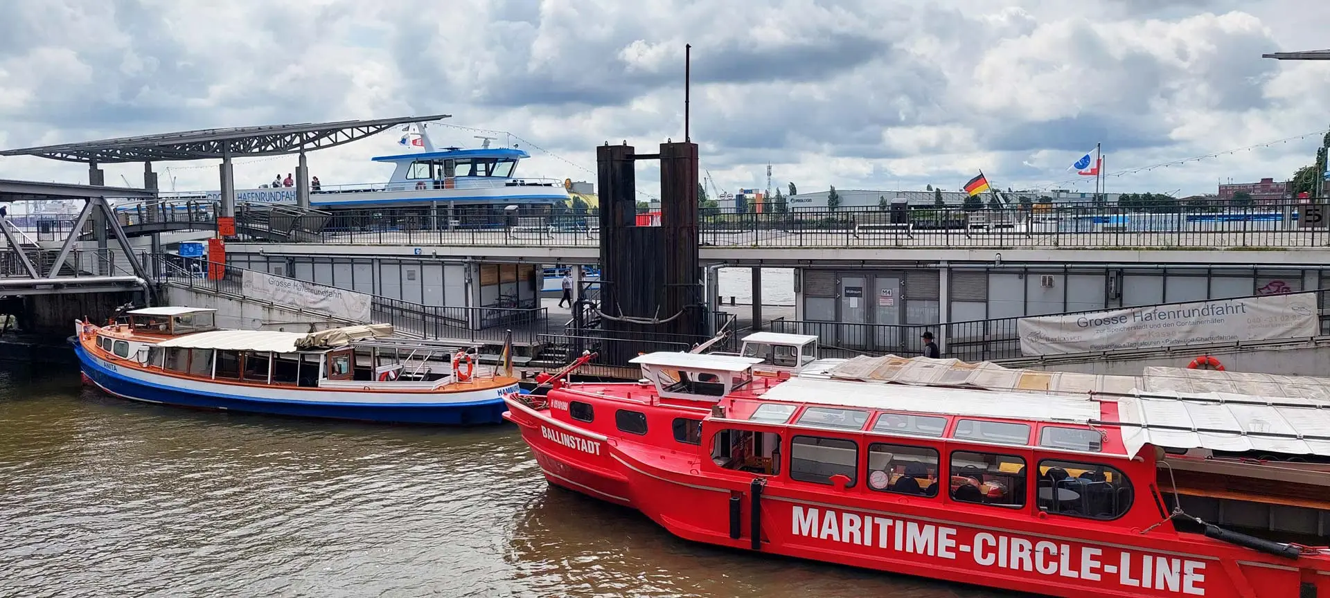 ADROME Caritativer Suchthilfeverein e.V. - NEUIGKEITEN - Ausflug mit dem Wohnheim „Sonnenweg“ ­nach Hamburg - Schiff, Schiffe, Hafen, Wasser, Brücke